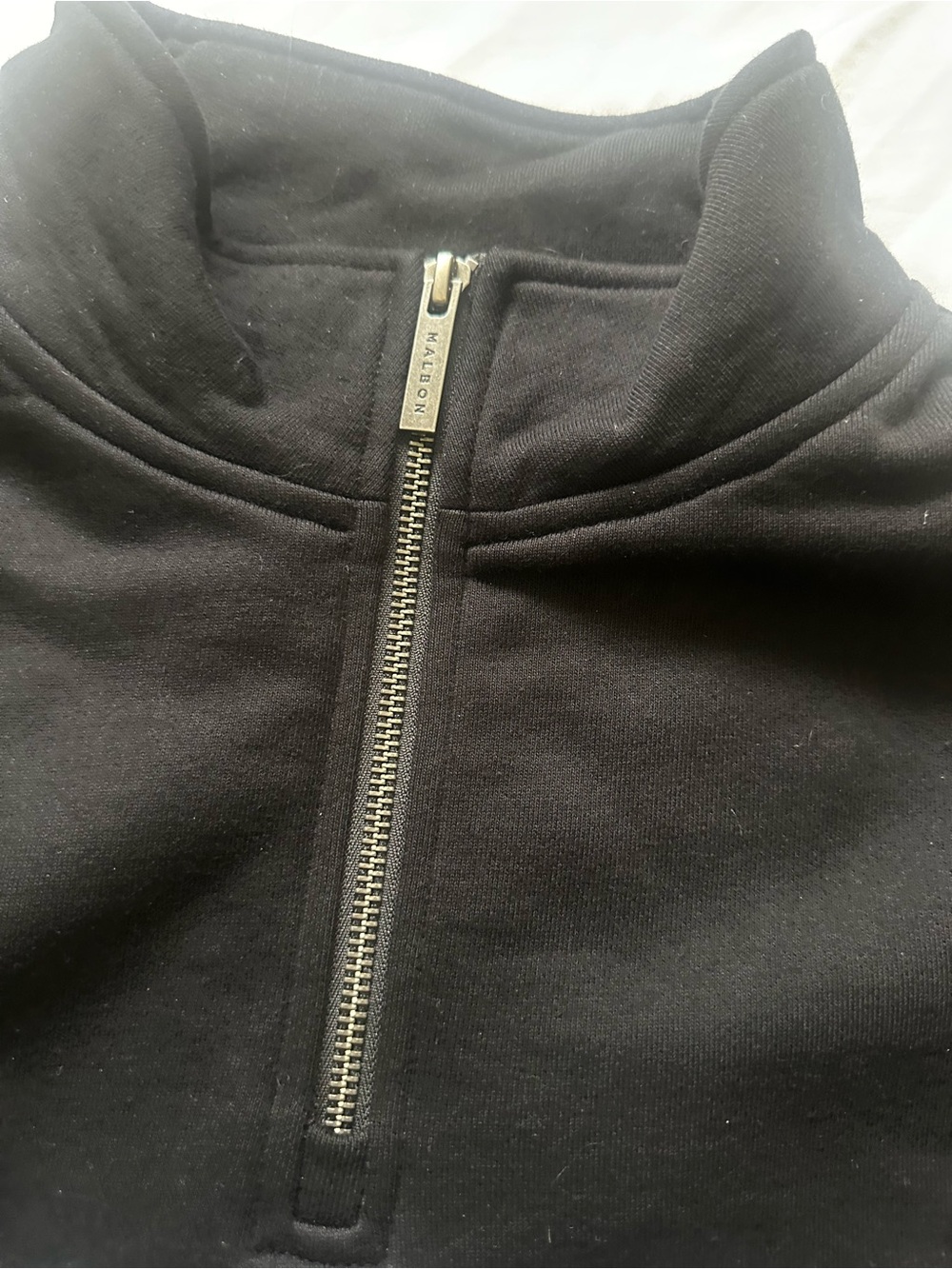 Men's Black Malbon Collegiate Sweater NWOT - Picture 3 of 6